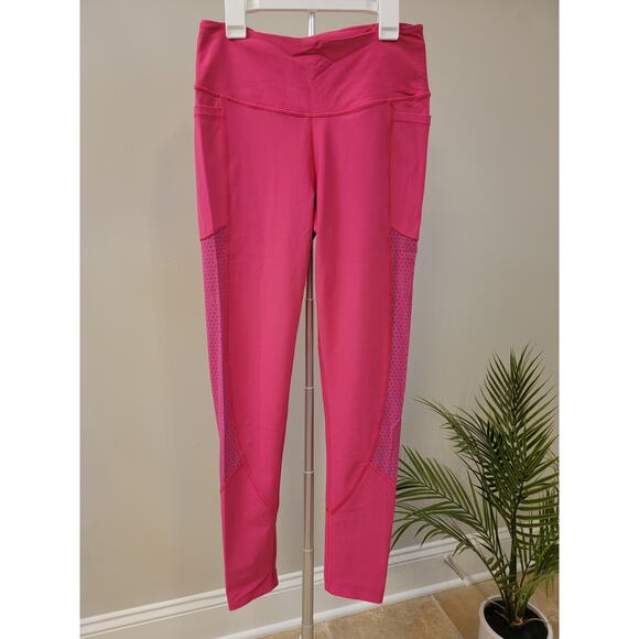 Victoria's Secret Sport Pink Full Length Leggings Pockets - Picture 1 of 3